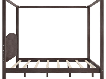 anopy Platform Bed With Headboard And Support Legs