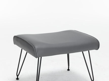 Rocking Accent Chair With Lumbar Pillow And Ottoman