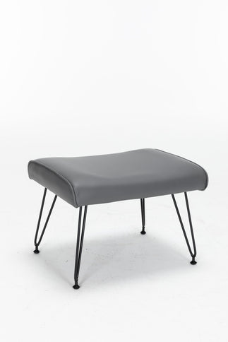 Rocking Accent Chair With Lumbar Pillow And Ottoman