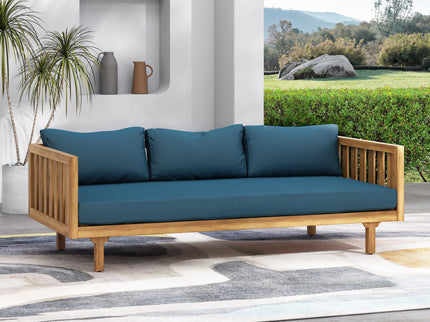 Claremont - 3 Seater Daybed Teak Acacia Wood Water Resistant Cushions