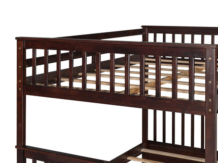 Bunk Bed With Ladders And 2 Storage Drawers