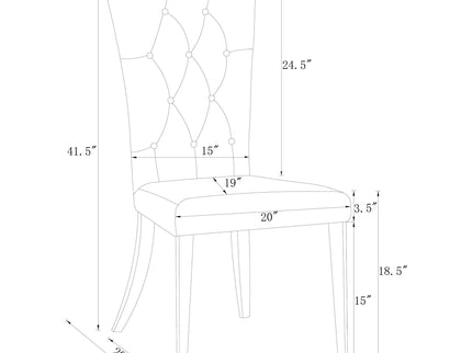 Allessandra - Tufted Back Side Chair (Set of 2)