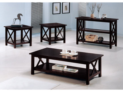 Sofa Table With Shelf - Brown