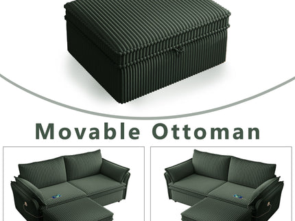 2 In 1 Convertible Sofa Bed, Multi Functional Living Room Furniture