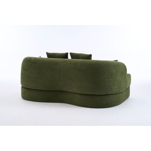 Foldable Sofa Bed, Boneless Couch Convertible Sleeper With 4 Pillows