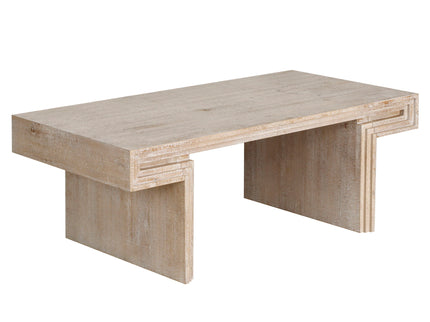 American Vintage Industrial Coffee Table, Double Tier Design