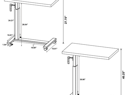 Geary - Height Adjustable Mobile C-Table