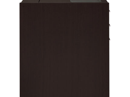 Maxim - 2 Drawer Computer Desk With Lift Top Storage And Power Outlet - Cappuccino
