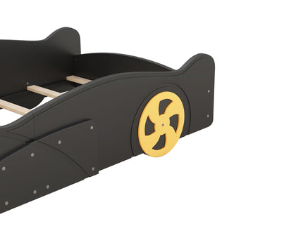 Race Car Shaped Platform Bed With Wheels And Storage