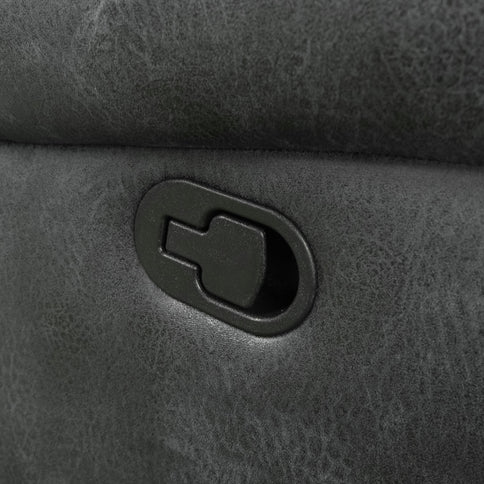 Reclining Sofa - Gray - Faux Leather