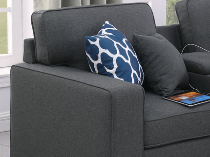 Eric - 9 Piece Upholstered Sectional With Ottoman