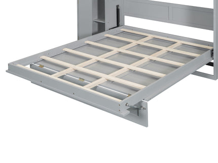 Murphy Wall Bed With Shelves, Wardrobe And LED Lights