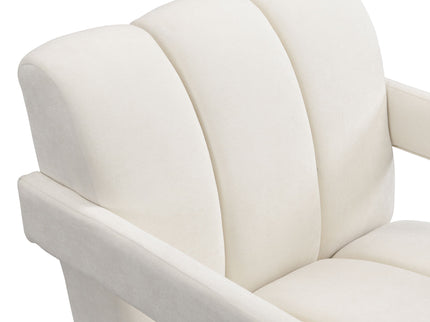 Modern Minimalist Leisure Armchair With L Shaped Armrests