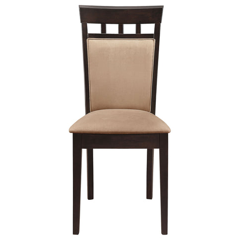 Gianna - 5 Piece Dining Set With Oval Table And Side Chairs - Cappuccino