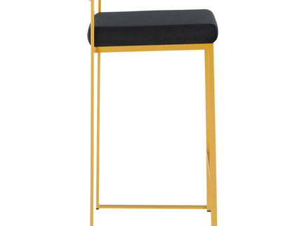 Fuji - Contemporary / Glam Design Counter Stool (Set of 2)