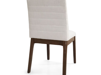 Upholstered Dining Chairs With Rubber Legs (Set of 2)
