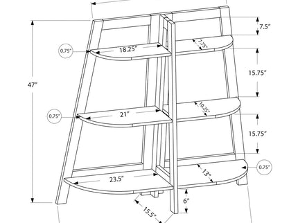 Bookshelf, Bookcase, Etagere, 3 Tier, For Office, Contemporary & Modern
