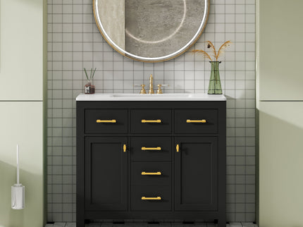 Bathroom Vanity With Sink Combo Set, Modern Bathroom Cabinet With 4 Drawers