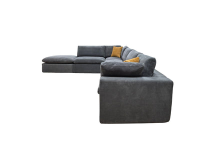 Custom Configuration Modular Sectional & Toss Pillows