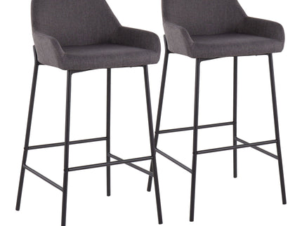Daniella - Industrial Fixed Height Bar Stool (Set of 2)