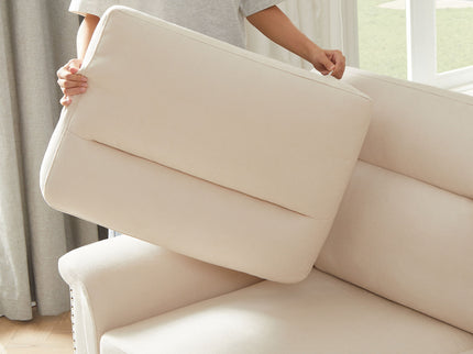 3 Seater Elegant Stationary Sofa