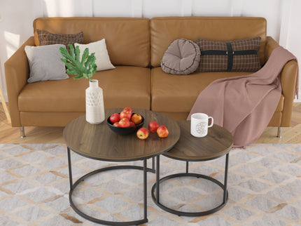 Round Nesting Coffee Table (Set of 2)