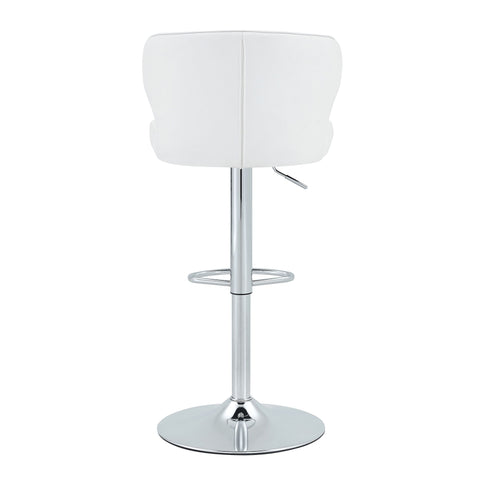 Adjustable Swivel Bar Chair With Ergonomic High Back Design