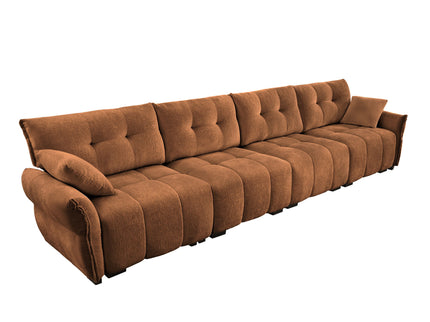 Modern Sofa & Pillows, Textured Cover, High Rebound Cushions