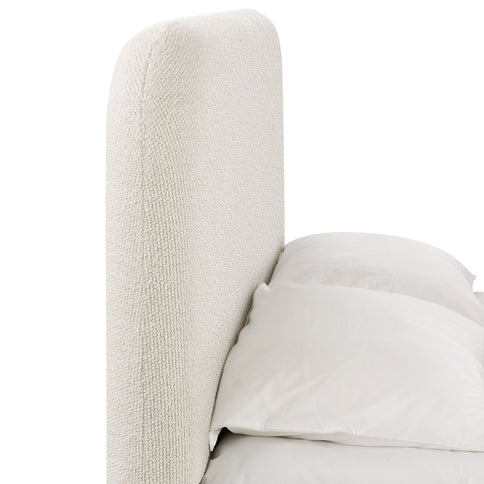 Linton - Upholstered Platform Bed With Curved Headboard