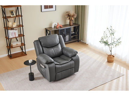 Recliner Chair With Vibration And Heating - Gray