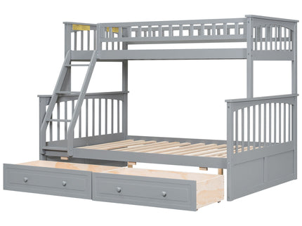 Bunk Bed With Drawers, Convertible Storage Bed
