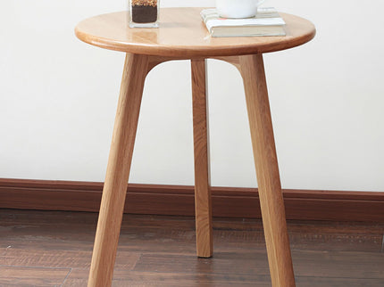 Round Small End Table, Side Table For Bedroom & Balcony