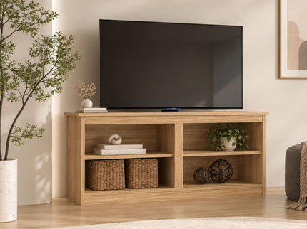TV Stand For TVs Up To 50" With Open Shelves And Cable Management