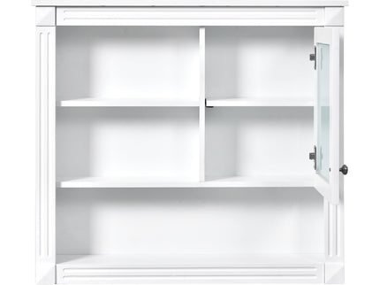 Wall-Mounted Bathroom Cabinet With Mirror And Adjustable Shelves