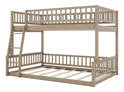 Bunk Bed With Ladder And Guardrails