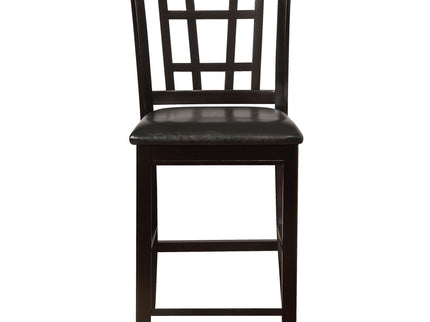 Danford - 5 Piece Counter Height Dining Set With Upholstered Stools - Espresso