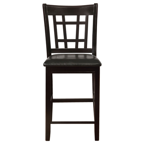 Danford - 5 Piece Counter Height Dining Set With Upholstered Stools - Espresso