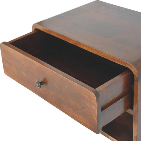 Curve Upper Slot Floating Nightstand