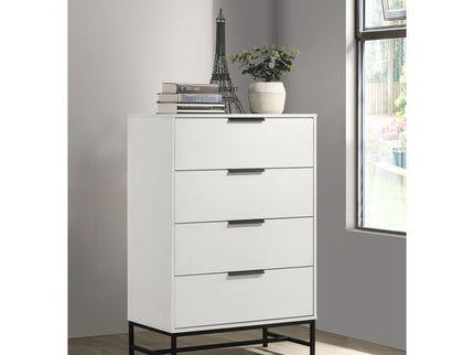 Taraval - 4 Drawer Chest - White
