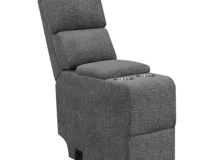 Divine - 5 Piece Power Reclining Home Theater Seating Set With Memory Foam Cushions And Storage Consoles