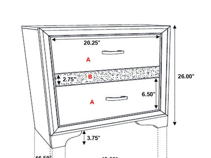 Corbin - Glittering Bedroom Set