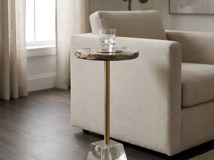 Anaheim - Round Accent Table - Gold