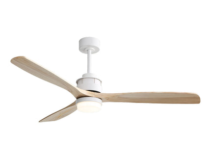 60" Ceiling Fan With Remote Control Light For Indoor And Outdoor Use - White