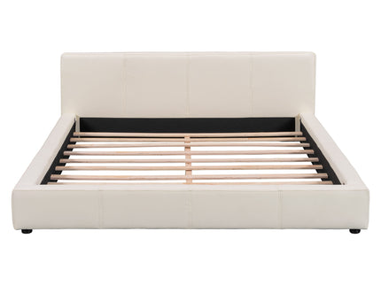 Stylish Upholstered Bed With Birch Wood Frame