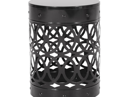 Outdoor Metal Large End Table, Modern Design
