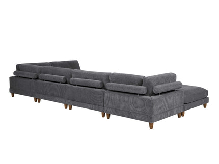 Modern Modular Sectional With Adjustable Back Support