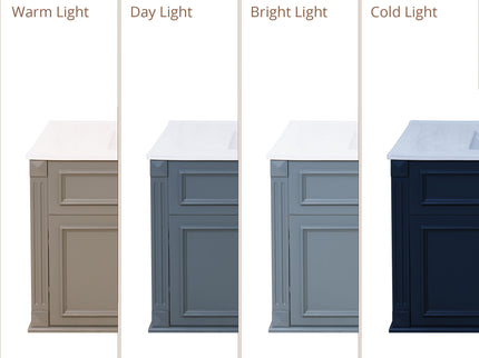 French Simple Style Wall Mounted Bathroom Cabinet With Sink