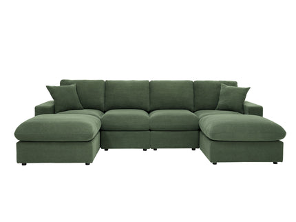 Sectional With 2 Ottomans