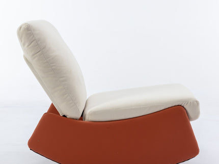 Modern Rocking Chair Recliner, Comfy Rocker Nursery Chair With Footrest, Accent Reading Chair, Upholstered Lounge Chair For Relaxing, Resting, Soft Padded Rocker For Indoor Living Room Bedroom