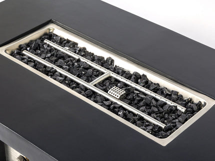 Propane / Natural Gas Fire Pit Table, 50,000 BTU - Charcoal